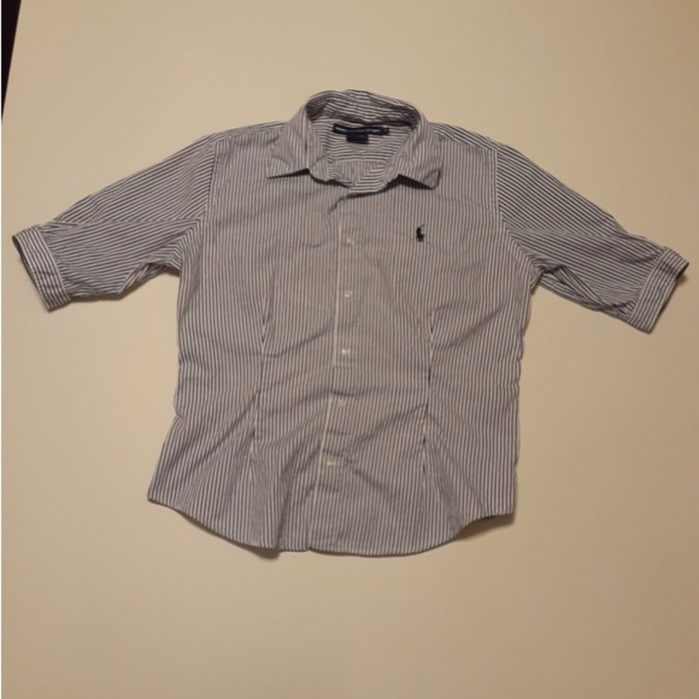 Men's Striped Blue Shirt